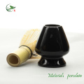 Schwarze Farbe Porzellan Whisk Stand Matcha Produkt Schneebesen Halter